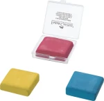 FABER-CASTELL ART ERASER Stěrací pryž umělecká 6x červená | 6x žlutá | 6x modrá (127321)