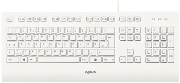 Logitech K280e DE bílá / Klávesnice / USB kabel / DE layout (920-008319)