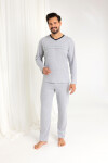 PÁNSKÉ PYŽAMO 485 J/25 bledá melanž M