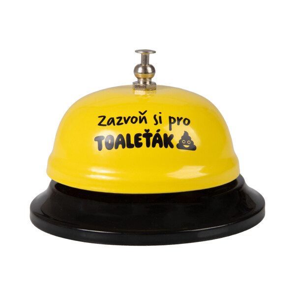 Recepční zvonek s textem - Zazvoň pro toaleťák - Albi