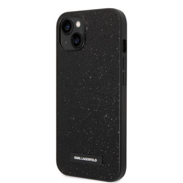 Pouzdro Karl Lagerfeld Glitter Plague iPhone 14 Plus černé