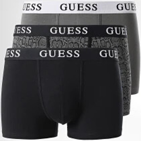 Pánské boxerky U3BG15K6YW0 P9SI černošedé - Guess M