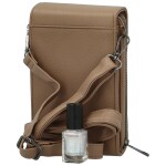 Stylová dámská koženková crossbody kapsa Gabrisa, camel