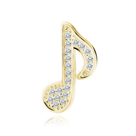 LUNICA Stříbrný přívěsek ZLATÁ NOTA 0154