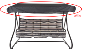 DAJAR Stříška k houpačce MILANO