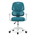 Dětská židle, výškově nastavitelná, modrá síťovina, KA-K1063 BLUE