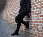 Dámské džíny na moto Trilobite Parado monolayer Aaa slim fit ladies jeans black (Prodloužené) - 32 / černá