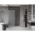 MEXEN/S - Velar posuvné sprchové dveře 130, dekor, chrom 871-130-000-31-01