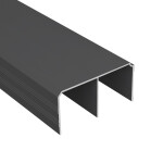 ProALU Horní vodící kolejnice - černá :: délka 4m (22PA182210-4)