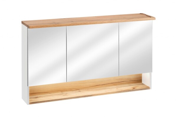COMAD - Zrcadlová skříňka 120cm 3 dvířka BAHAMA WHITE 5907611648391