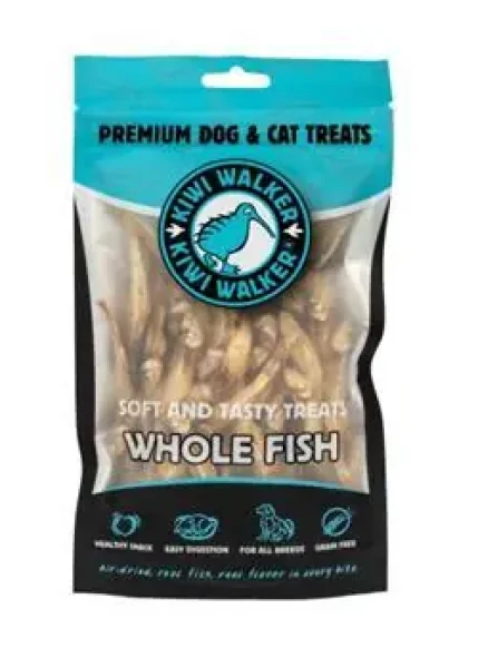 KIWI WALKER Vzduchem sušené rybky / Pamlsky pro psy / 100 g (ODT-385)