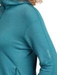 ICEBREAKER Wmns 360 Realfleece Elemental LS Zip Hood, Topaz (vzorek) velikost: S