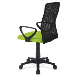 Kancelářská židle, látka MESH zelená / černá, plyn.píst