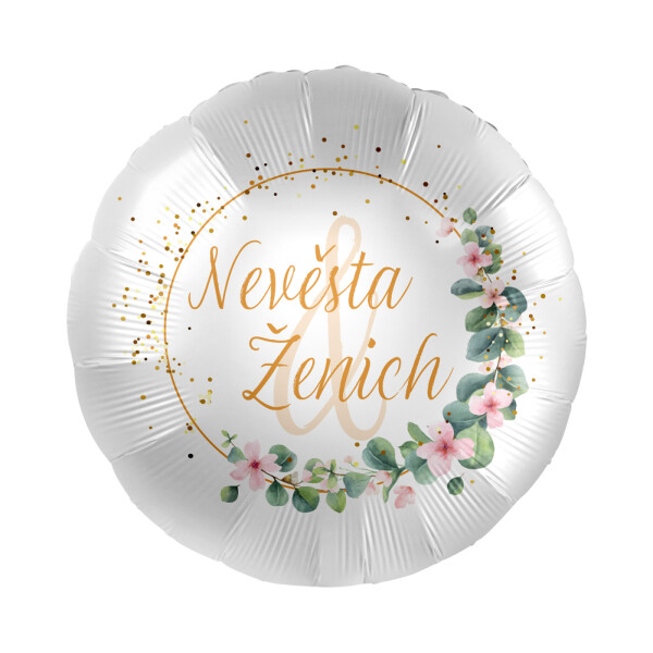 Fóliový balónek Nevěsta a ženich - Albi