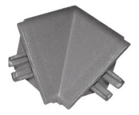 Vseprotruhlare.cz TL superlišta koncovka sv.šedá :: 90° vnější