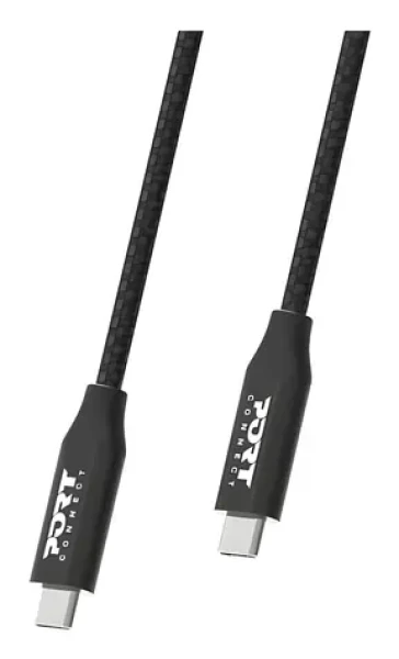 Port USB-C - USB-C černá / Datový a nabíjecí kabel / PD 100 W / USB 3.2 Gen2x2 / 20 Gb/s / 2 m (900057)