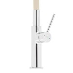 Dřezová baterie SAT se silikonovým ramínkem béžová/chrom SATBSD290BE SATBSD290BE