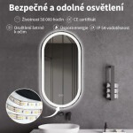 CERANO - Koupelnové LED zrcadlo Ayvo - 40x80 CER-8050BD79948