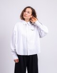 Carhartt WIP W' L/S Cassel Shirt Cassel Stripe, White/Black XS