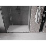 MEXEN/S - Velar L Duo posuvné sprchové dveře 150, transparent, grafit kartáčovaná 871-150-003-02-66