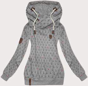 Dámská mikina (2304) šedá s potiskem -Goodlooking L