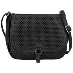 Stylová dámská koženková crossbody kabelka Kajla, černá