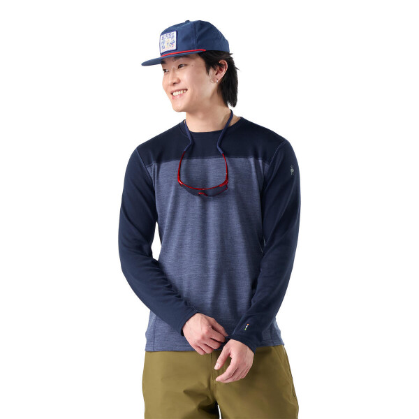 SMARTWOOL Mens Classic Thermal Merino Base Layer, Deep Navy/Nightfall (vzorek) velikost: M