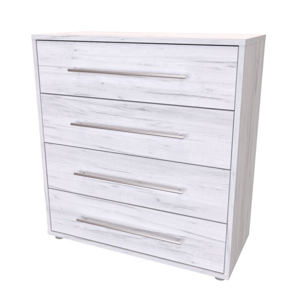 Nábytek Mikulík Komoda ELITE XL - hl. 43 cm - bílý lesk, antracit, aj. ROZMĚR: (š/v/h) 80 x 86 x 43 cm