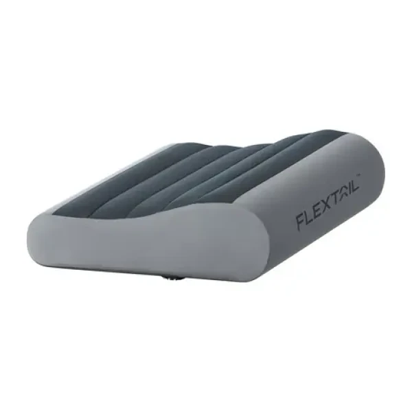 FLEXTAIL Nafukovací polštář Zero Pillow šedá / paměťová pěna / TPU vzduchová komora / 3-5 nádechů / 150 g (Zero Pillow-G)