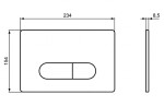 IDEAL STANDARD - Oleas Ovládací tlačítko splachování Oleas M1, černá R0115A6