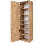 CERANO - Koupelnová vysoká skříňka Adele - TIP-ON otevírání - dub zlatý Craft - 45x180x33 CER-843917