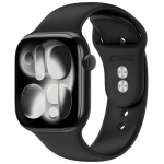 Tech-Protect Silicone Strap pro Apple Watch 44/45/46/49 mm černá / Řemínek / silikonový (5906302398805)