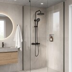 REA - Sprchový set Foss Clif Black REA-P5645