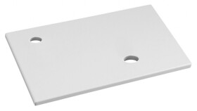 SAPHO - MINOR deska pod umývátko 40x22,5cm, baterie vlevo, litý mramor, bílá MR400