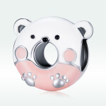 ELENYS Royal Fashion stříbrný přívěsek Donutek panda