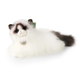 Plyšová kočka ragdoll ležící 35 cm, ECO-FRIENDLY