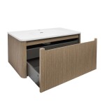 Koupelnová skříňka s umyvadlem Naturel Austen 99x47,5x45 cm light pine mat AUSTEN100LP AUSTEN100LP