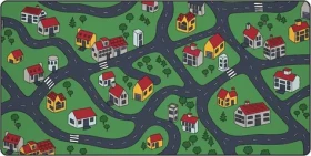 KRUX Space City MAX zelená / Podložka pod myš / 120 x 60 x 0.3 cm (KRXG002)