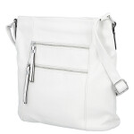 Trendy dámská koženková crossbody kabelka Truda, bílá