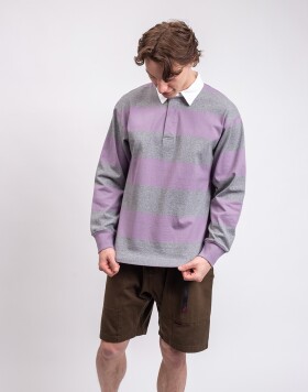 Gramicci Langdon Rugby Shirt HEATHER/PURPLE M
