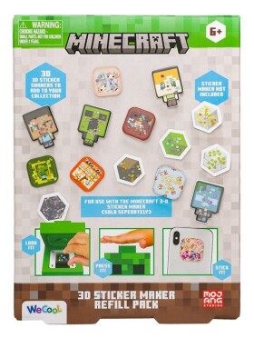 Minecraft 3D Sada na výrobu samolepek - Náhradní set - Paladone