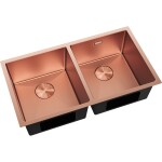 MEXEN - Binox ocelový dřez 2-bowl 800 x 450 mm, měď HC 6421802000-65HC