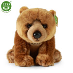 Plyšový medvěd Grizzly sedící 30 cm ECO-FRIENDLY