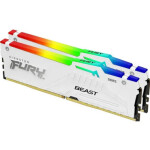 Kingston Fury Beast White RGB 32GB (2x 16GB) DDR5 6000MHz / CL30 / DIMM / 1.4V / Non-ECC / Unbuffered / EXPO (KF560C30BWEAK2-32)