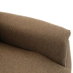 Relaxační křeslo, manuální ovládání, hnědá látka