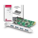 AXAGON PCEU-430V / řadič 4x externí USB 3.2 Gen1 / PCI-E / Podpora rychlonabíjení (PCEU-430V)