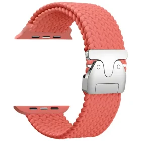 Beline řemínek Woven Nylon Parachute růžovočervená / Řemínek pro Apple Watch / 38/40/41 mm / Nylon