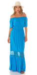 Sexy Koucla Musthave Maxi šaty na ramena blue L/XL