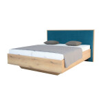 Dřevěná postel Leticia 180x200, dub, bez matrace