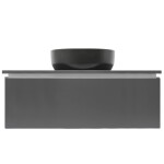 Koupelnová skříňka s krycí deskou SAT Feel 100x30x46 cm antracit mat SATFEEL100ANTD SATFEEL100ANTD